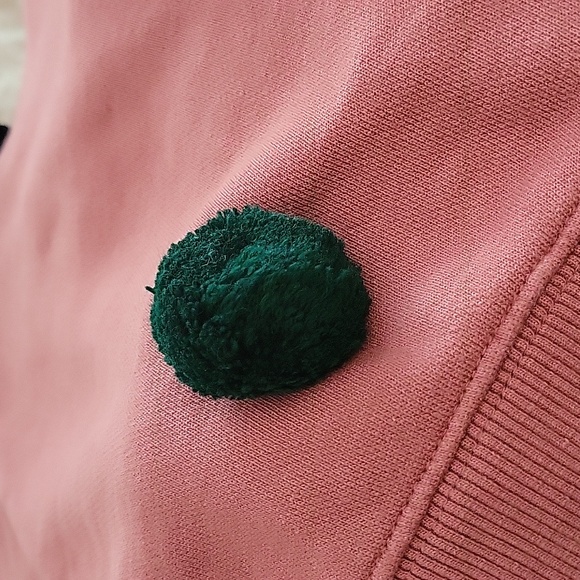 EUC Girls Molo Marcelle Blush Pom Pom Sweatshirt size 8 - Picture 6 of 6